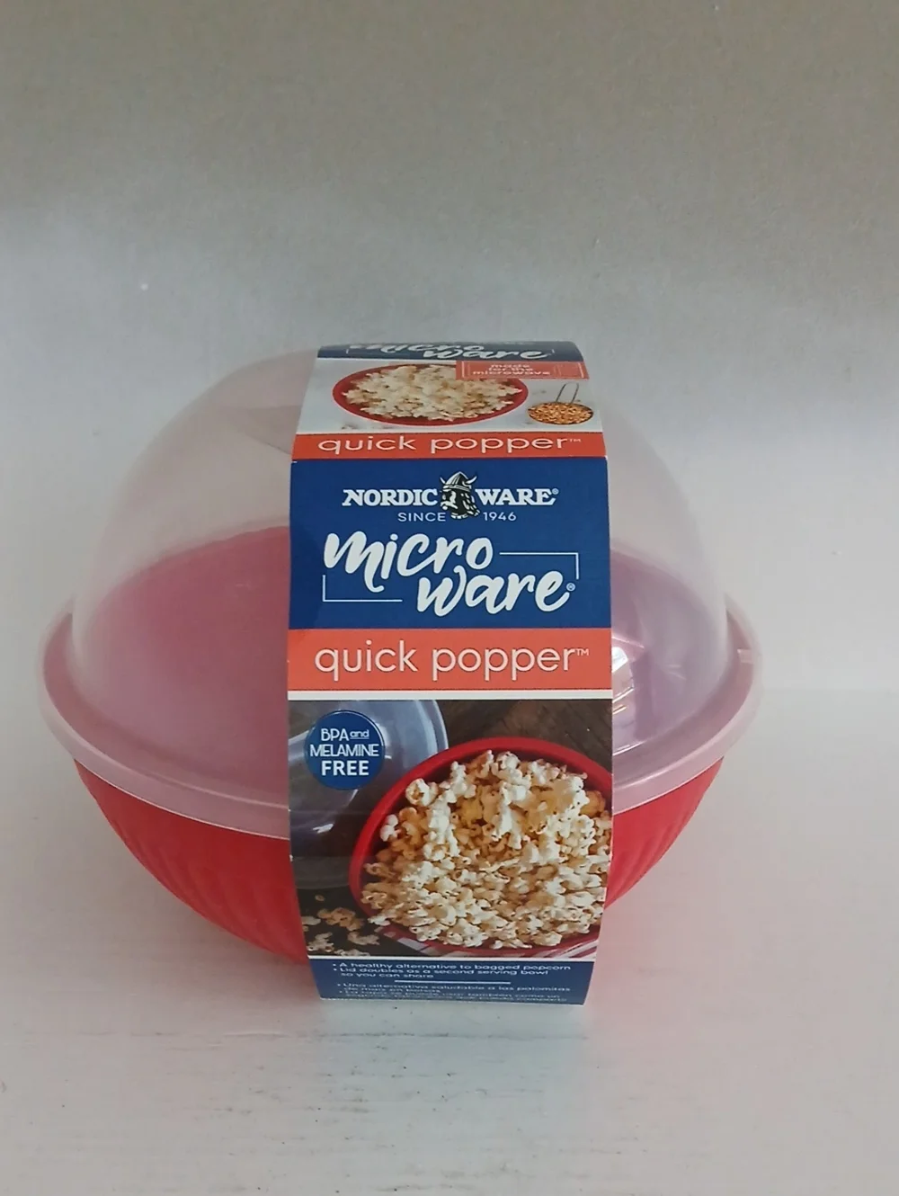 Nordic Ware Red Microwave Popcorn Popper